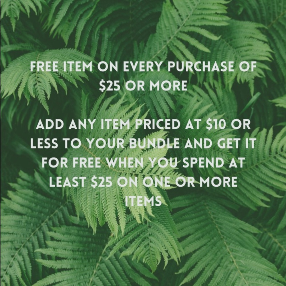 🌿FREE accessory item with purchase🌿